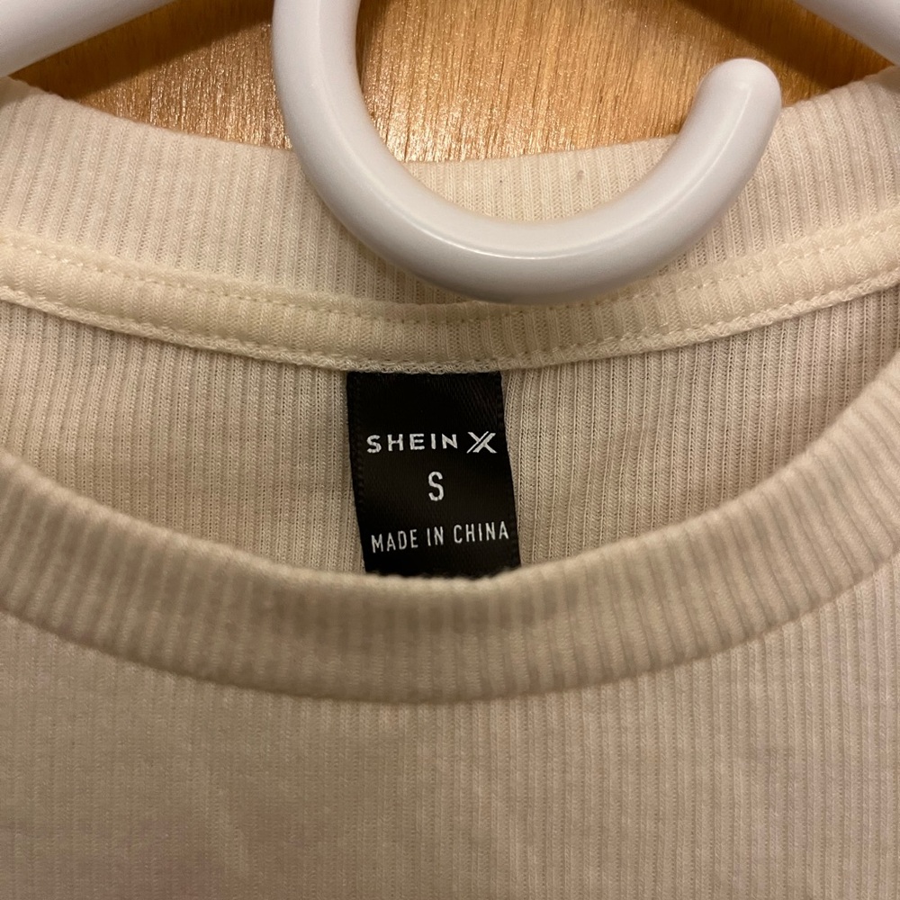 Shein X Purple and White Crop Top - Picture 3 of 3